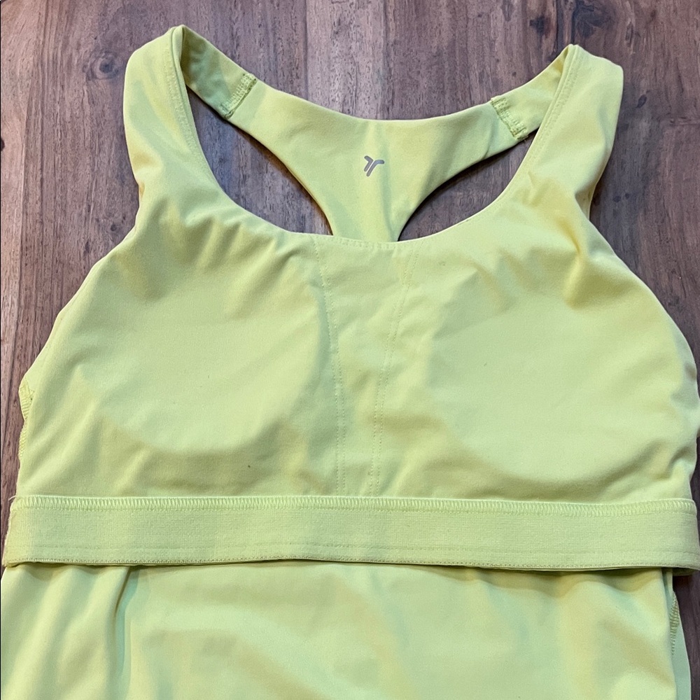 Old Navy Yellow Green Women's Powersoft Longline Tank - Picture 6 of 6